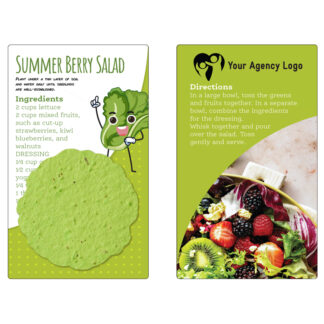 Lettuce Paper Seed Recipe Card: Summer Berry Salad