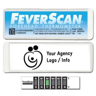 Dual Scale Feverscan Thermometer in 1/4 Wallet