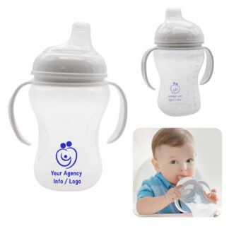 10 oz Clear Sippy Cups