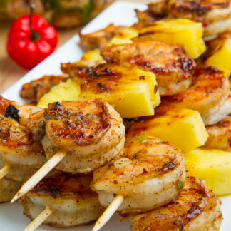 Shrimp and Pineapple Skewers
