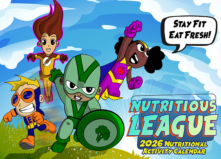 Nutritious League 2026 Calendar, Activity and Recipe Book